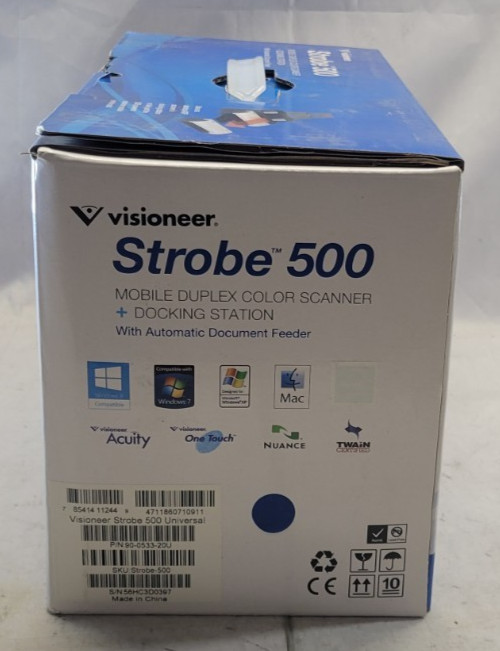 NEW - Visioneer Strobe 500 Mobile Duplex Color Scanner - OPEN BOX