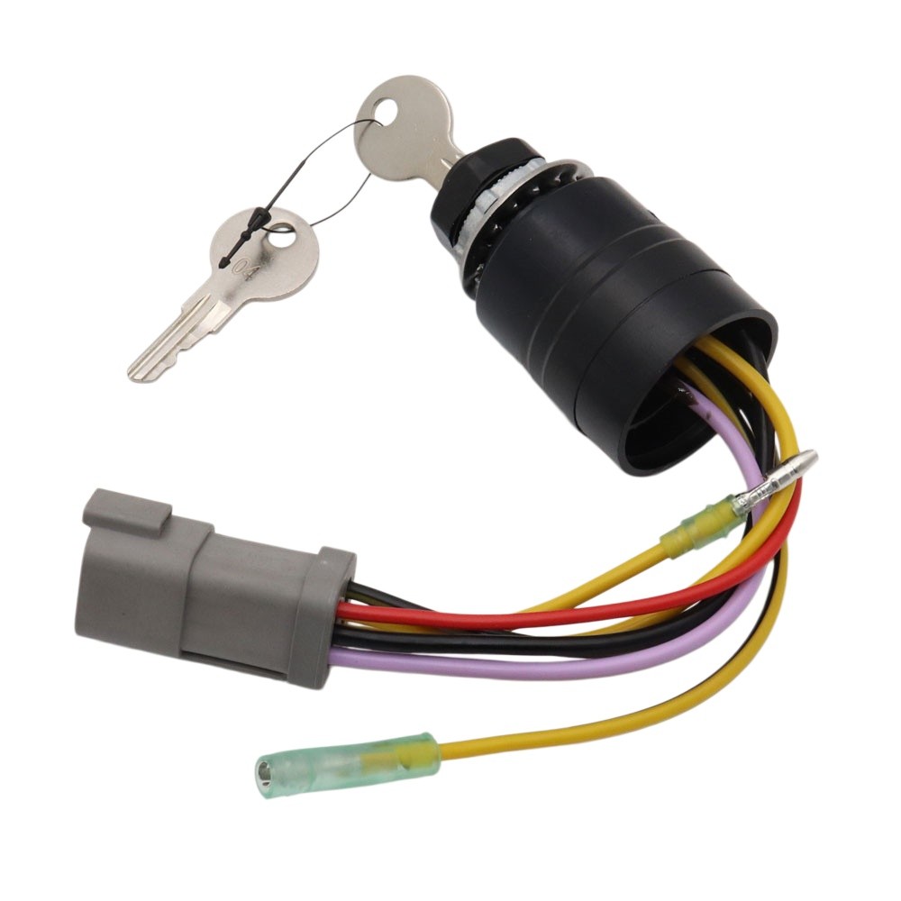 For Tracker Boats3 Position 6 Wire Connector Ignition Switch with Keys 129572
