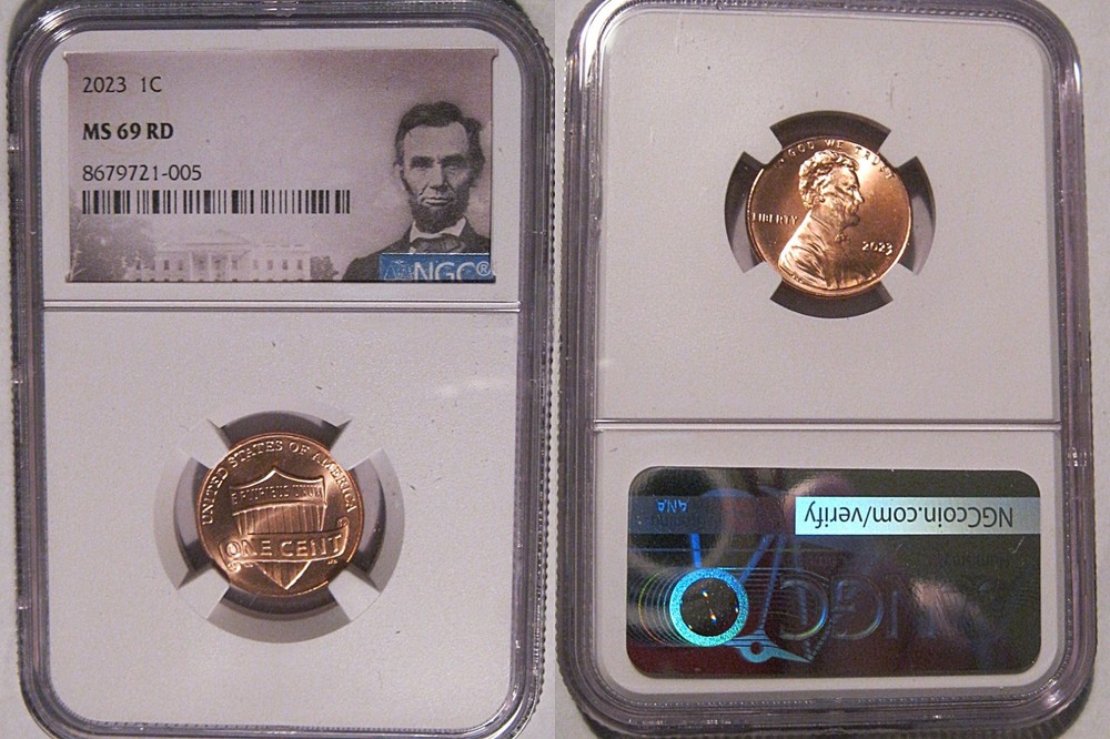 2023 P Lincoln SHIELD Cent 1c NGC MS 69 RD