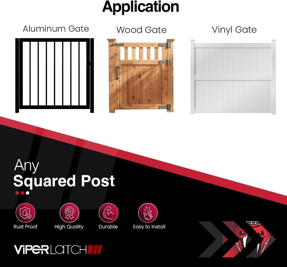 ViperX2 Gravity Gate Latch | Two-Side Entry Keyed-