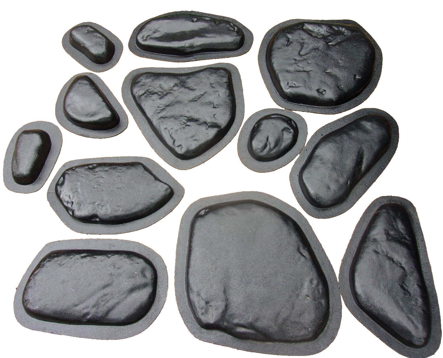 Rock facing concrete cement molds wall veneer flagstone set 12 plastic moulds