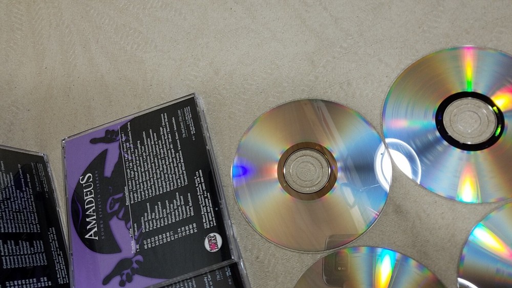 SOUND IDEAS AMADEUS SFX SOUND EFFECTS SAMPLES 4 CD'S LIBRARY BOXED SET