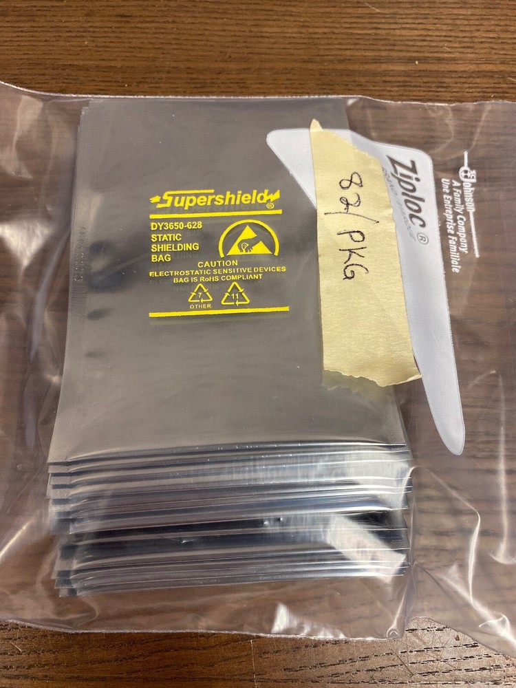 100/PKT SUPERSHIELD STATIC SHIELDING BAG 3x5 inch Electrostatic DY3650-628 ESD