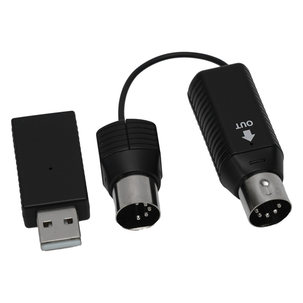 For MIDI Adapter Wireless 5pin USB Interface Adapter Connector Keyboard New