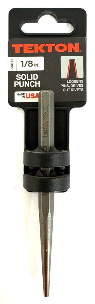 1/8" TEKTON 66073 SOLID PUNCH 4-1/2" LONG USA