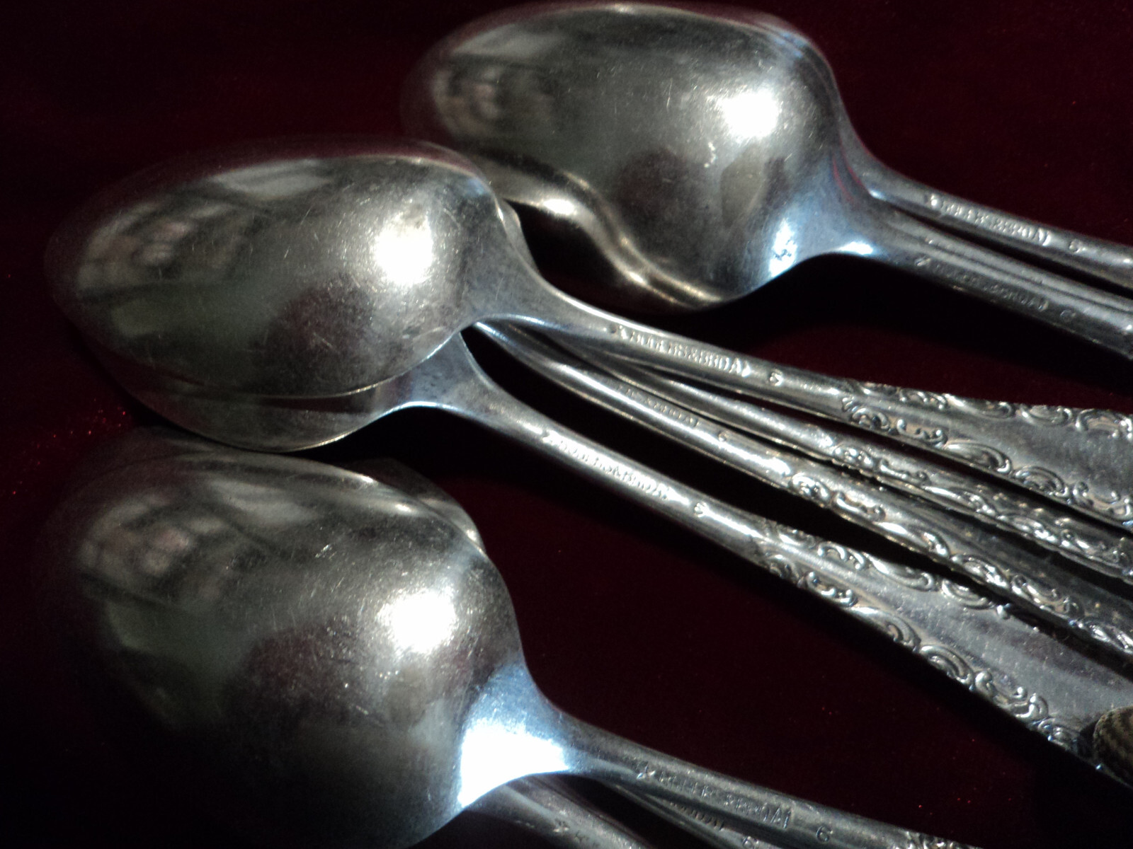 Silverplate Flatware Lot of 11 Teaspoon Victorian Rogers Bros Savoy 1892