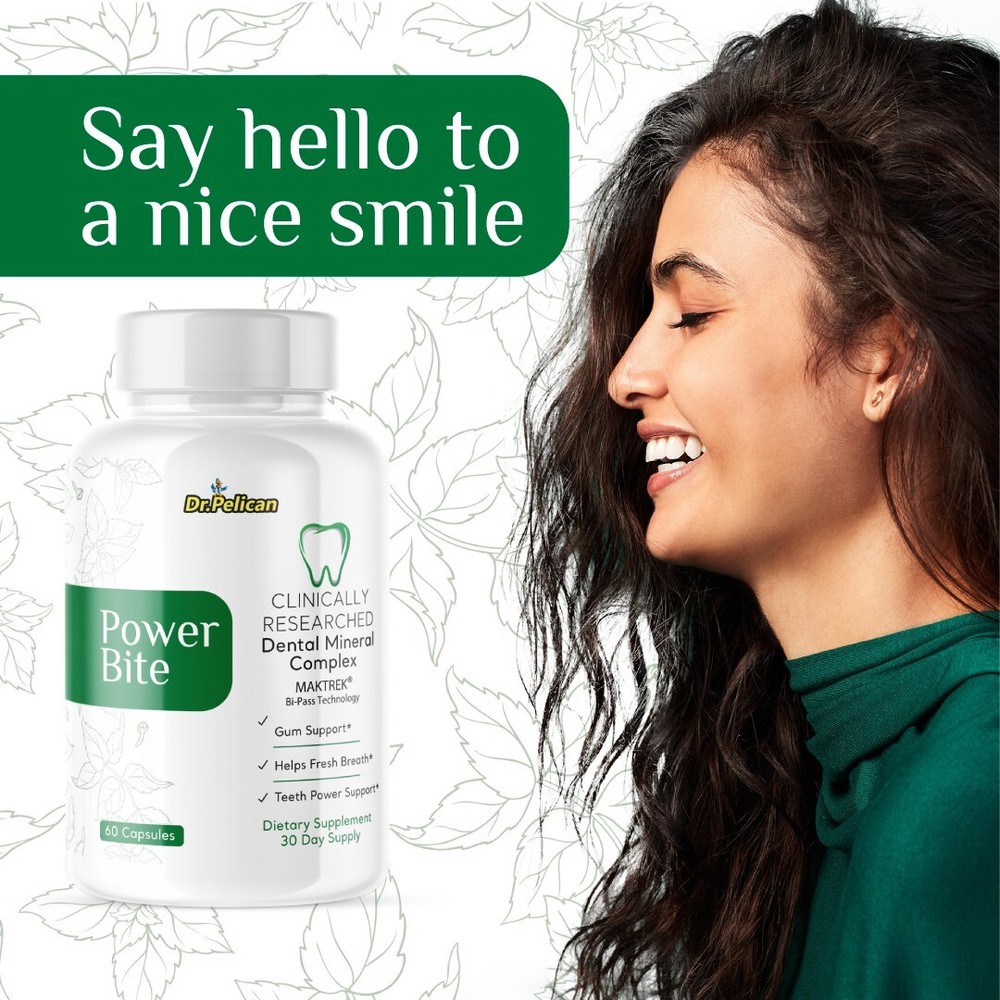 Power Bite-Teeth & Gum Support- 5 Bottles - 300 Capsules