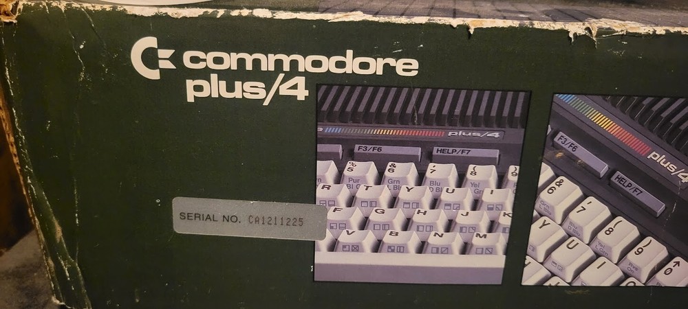 COMPLETE Vintage Commodore Plus 4 Computer With Box & Accessories