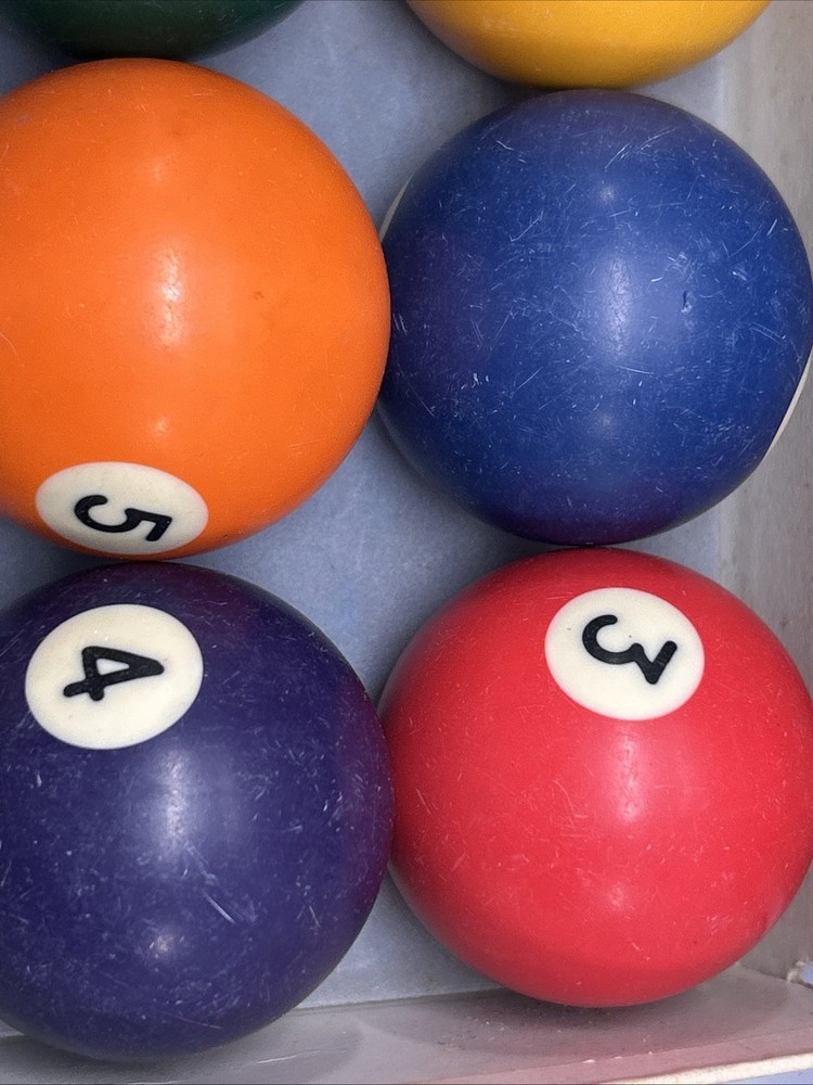 Professional Pool Ball Set Billiards M431-19 In Original Box w/Triangle 🎱 NOTES