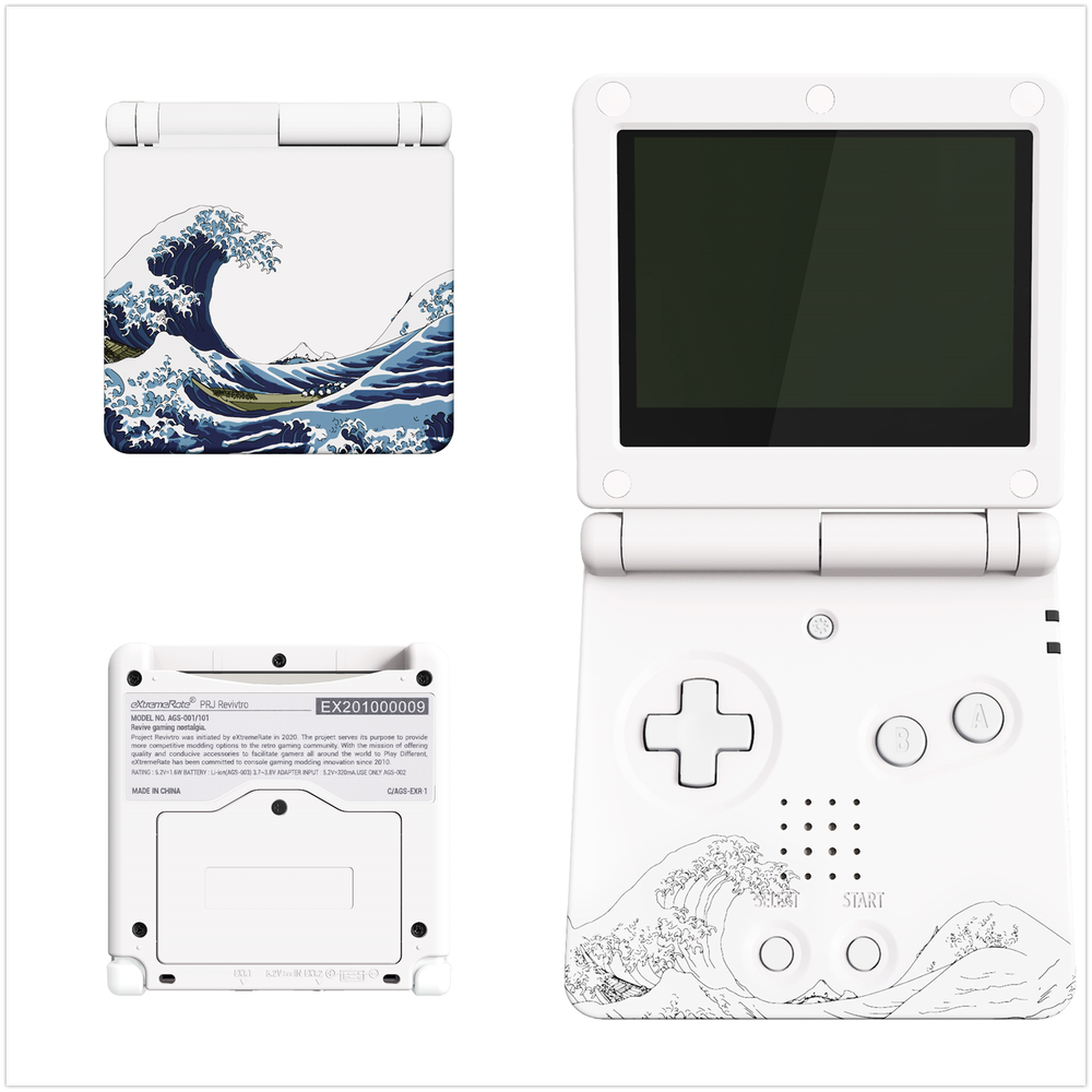 For Gameboy Advance SP GBA SP Replacement Full Shell Buttons IPS Ready Housing