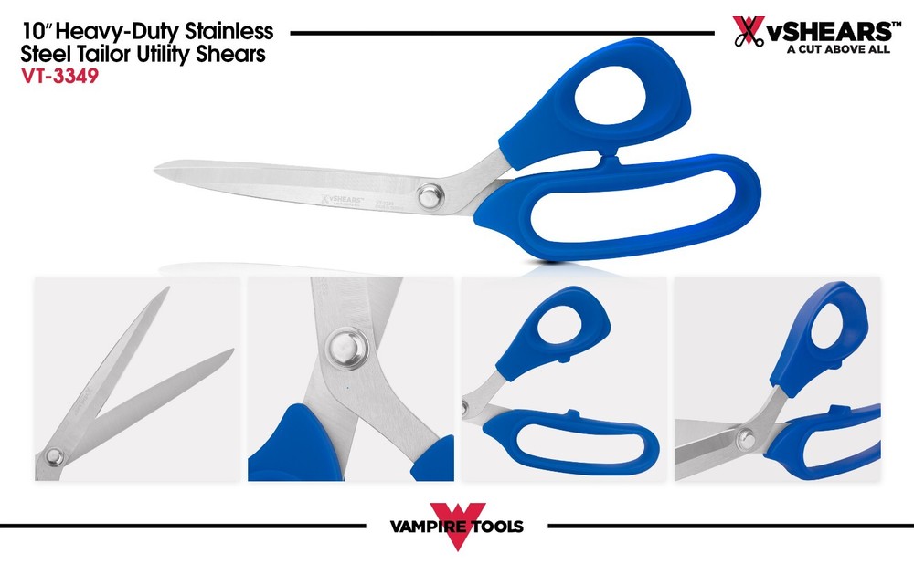 VT-3339 Vampire Tools vSHEARS - 10" Kitchen Shears Heavy Duty, Kitchen Scissors