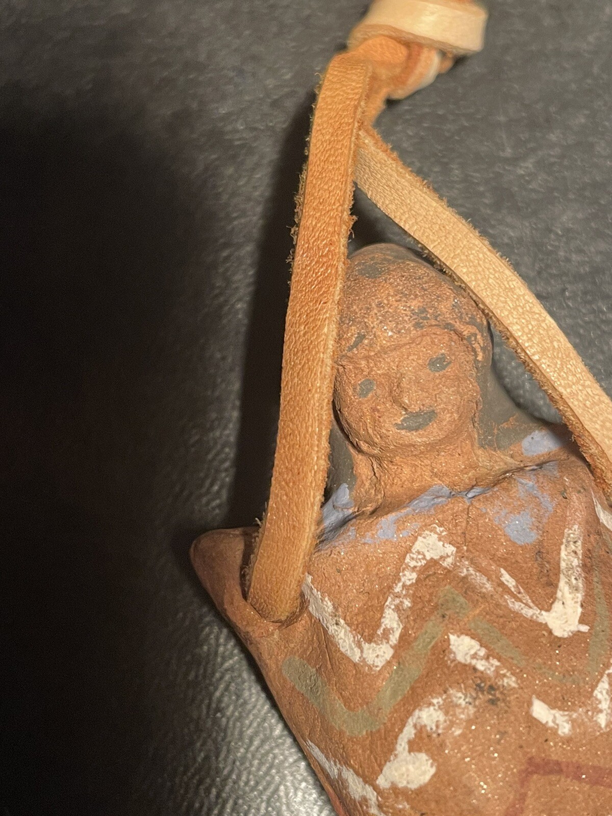 Early Hand Cast Papoose Effigy Pendant