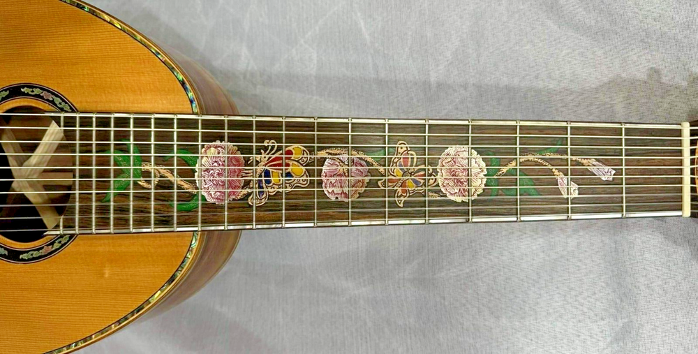 Blueberry Handmade Ten String Classical Nylon String Guitar Built to Order