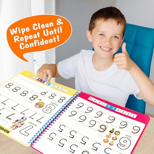 Preschool Learning Activities - Reusable Letter & Number Tracing Learn to Write
