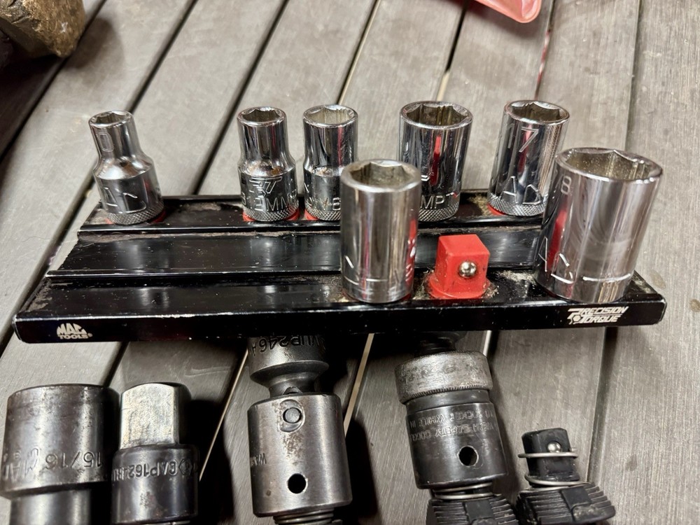 Mac Tools 3pc Brass Punch Set Brass Hammer proto snap on socket set Random