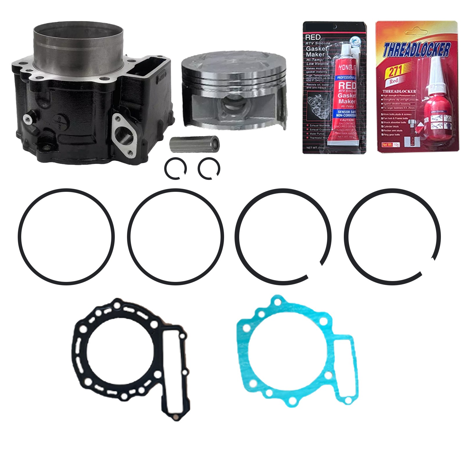 Cylinder Parts 100mm Bore 4 Stroke Kit For Kawasaki KLR 650 Motorcycle