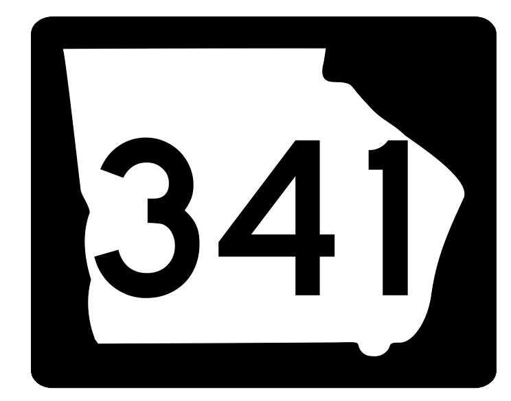 Georgia State Route 341 Sticker Decal