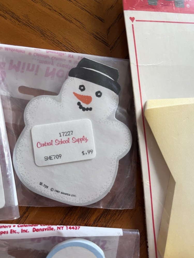 Vintage Shapes Etc. Shaped Notepad - Assorted Lot