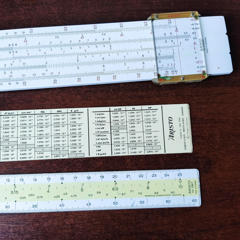 Vintage German Aristo Studio Slide Rule