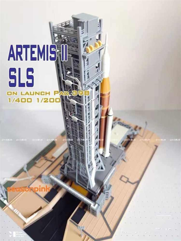 1/400 Artemis SLS Orion Launch Tower Rocket Model 39A Space Shuttle Launch Site