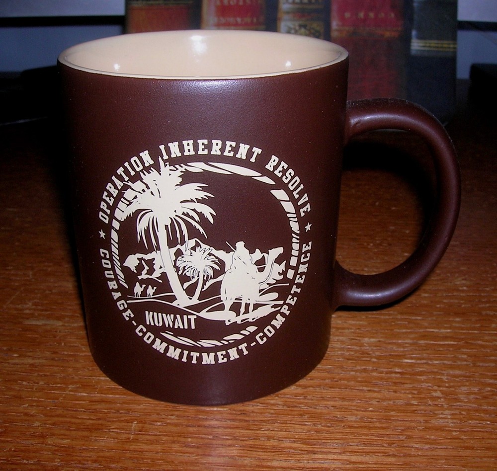 Combined Joint Task Force Operation Inherent Resolve IRAQ logo CERAMIC MUG
