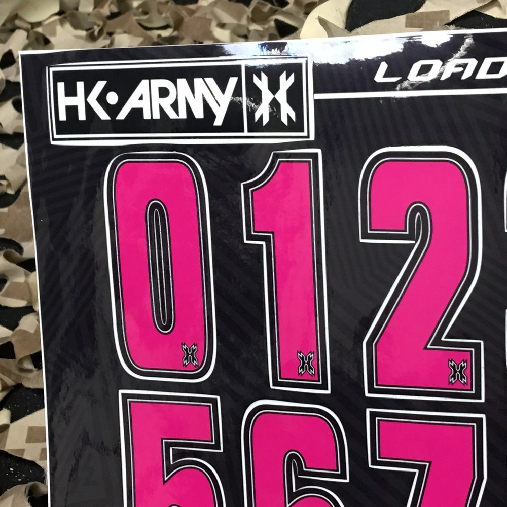 NEW HK Army Loader Numbers - Pink