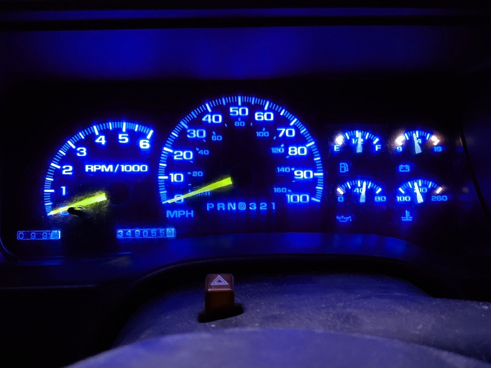 14 Royal Blue LED Kit For 1992-1999 Chevrolet Trucks Gauge Cluster & AC Controls
