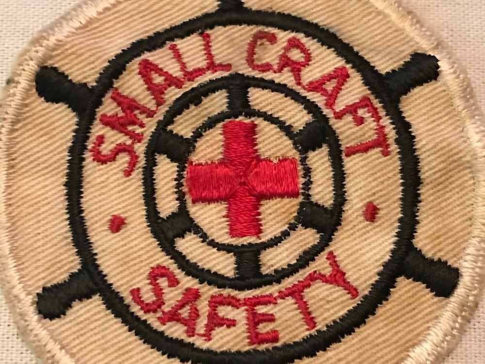 Vintage Red Cross Small Craft Safety Patch