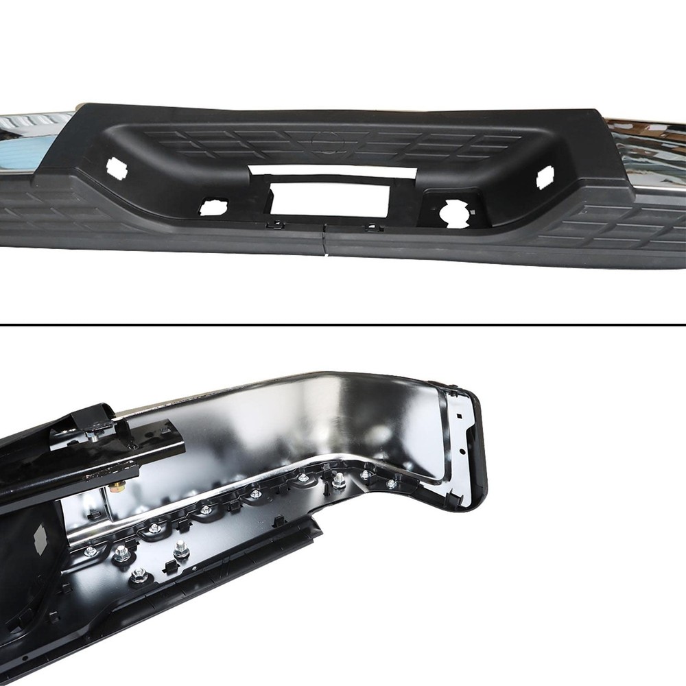 Rear Step Bumper Assembly Kit without Radar Hole Replacement for 2007-2013