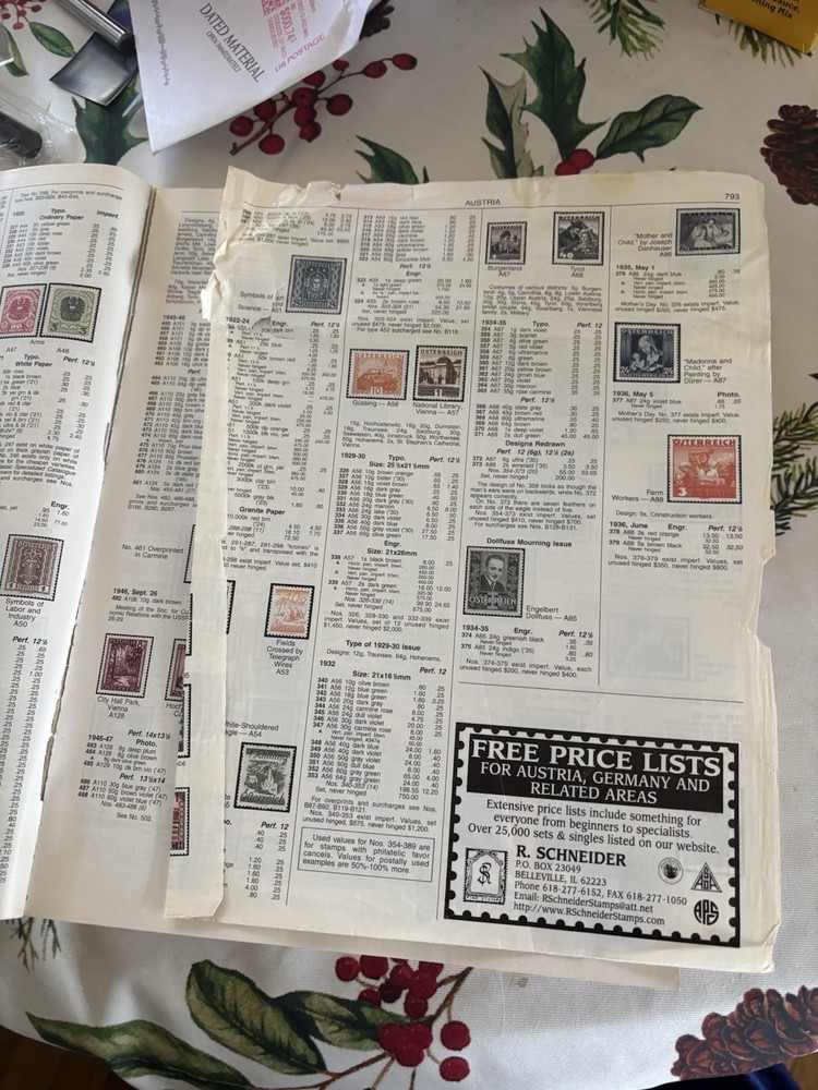 2017 SCOTT TAMP CATALOG VOLUME 1. ONE LOOSE PAGE. SEE PIC