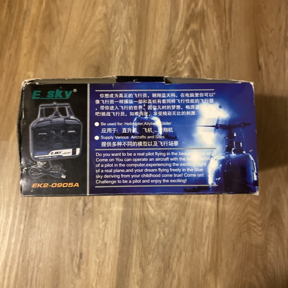 Esky EK2-0905A RC Flight Simulator Controller USB w/ Software NEW OB