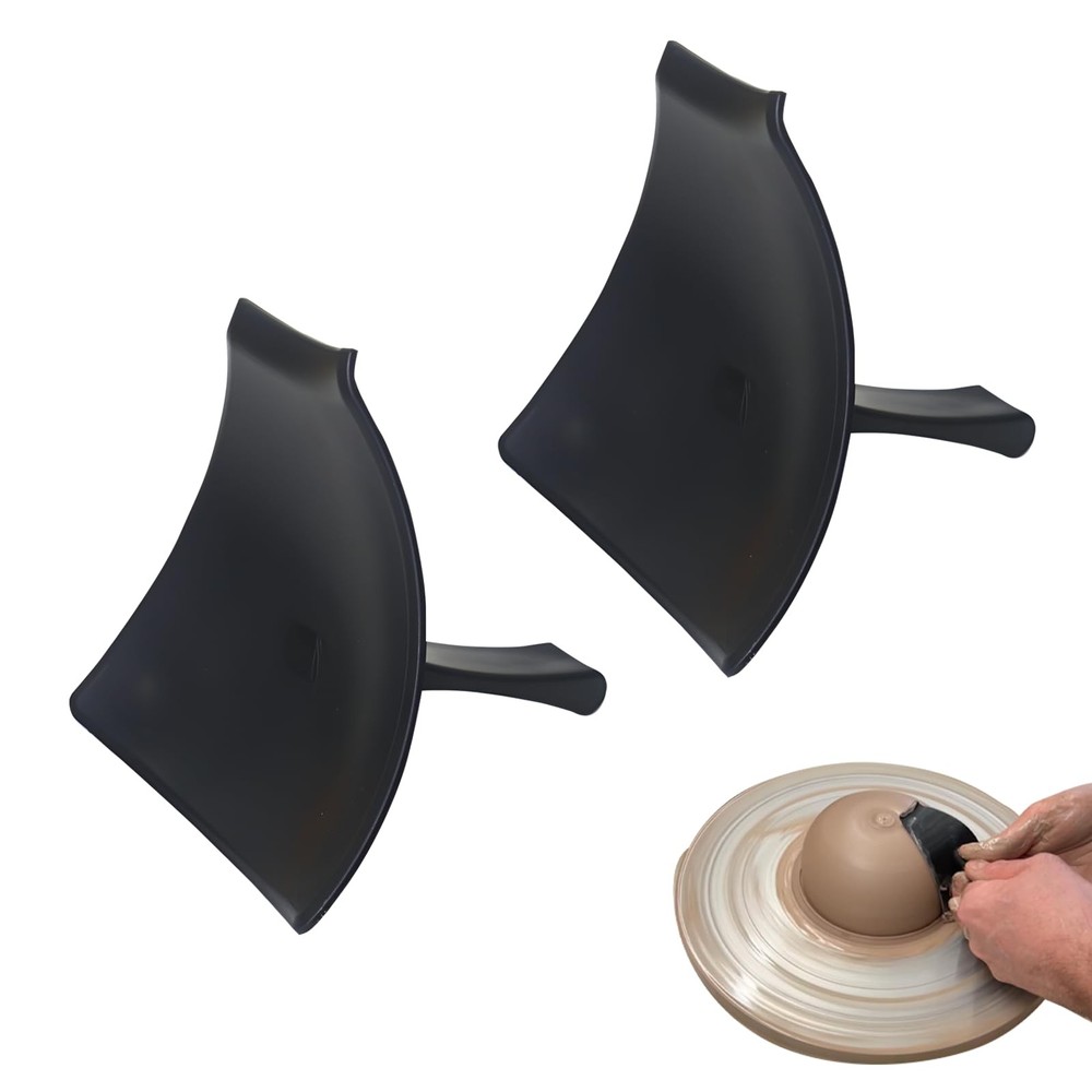 2 Pack Clay Centering Tool for Pottery - Wheel Throwing Shaping Aid, grey