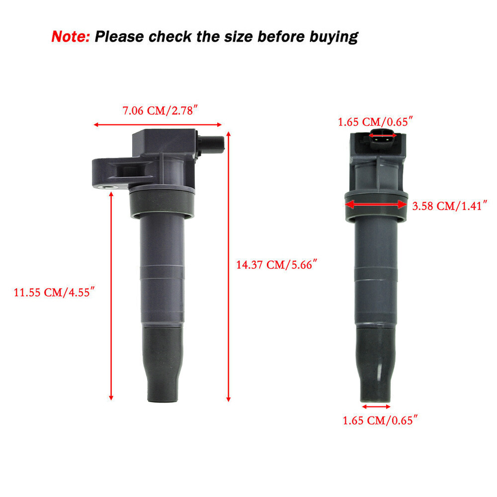 Cnpapc 6*Ignition Coil &Spark Plug for Hyundai Santa Fe Kia Sorento Sedona UF546