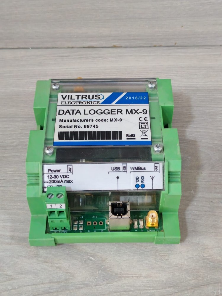 VILTRUS ELECTRONICS MBUS DATA LOGGER MX-9 12-30VDC - TRIED & TESTED