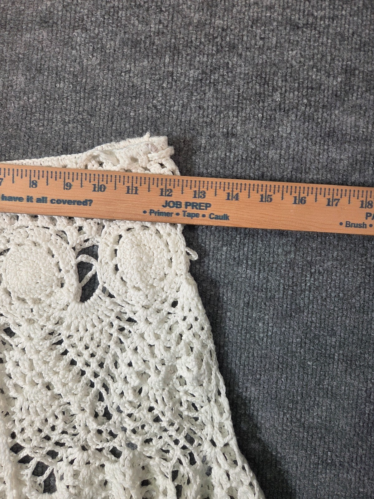 Terminal X Women Crochet Mini Skirt White Boho Tassel Accents Casual Bottoms