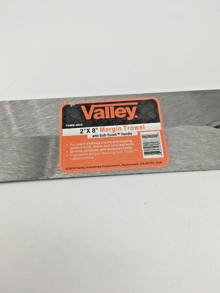 2” X 8” Margin Trowel Sure-Grip Plastic Handle