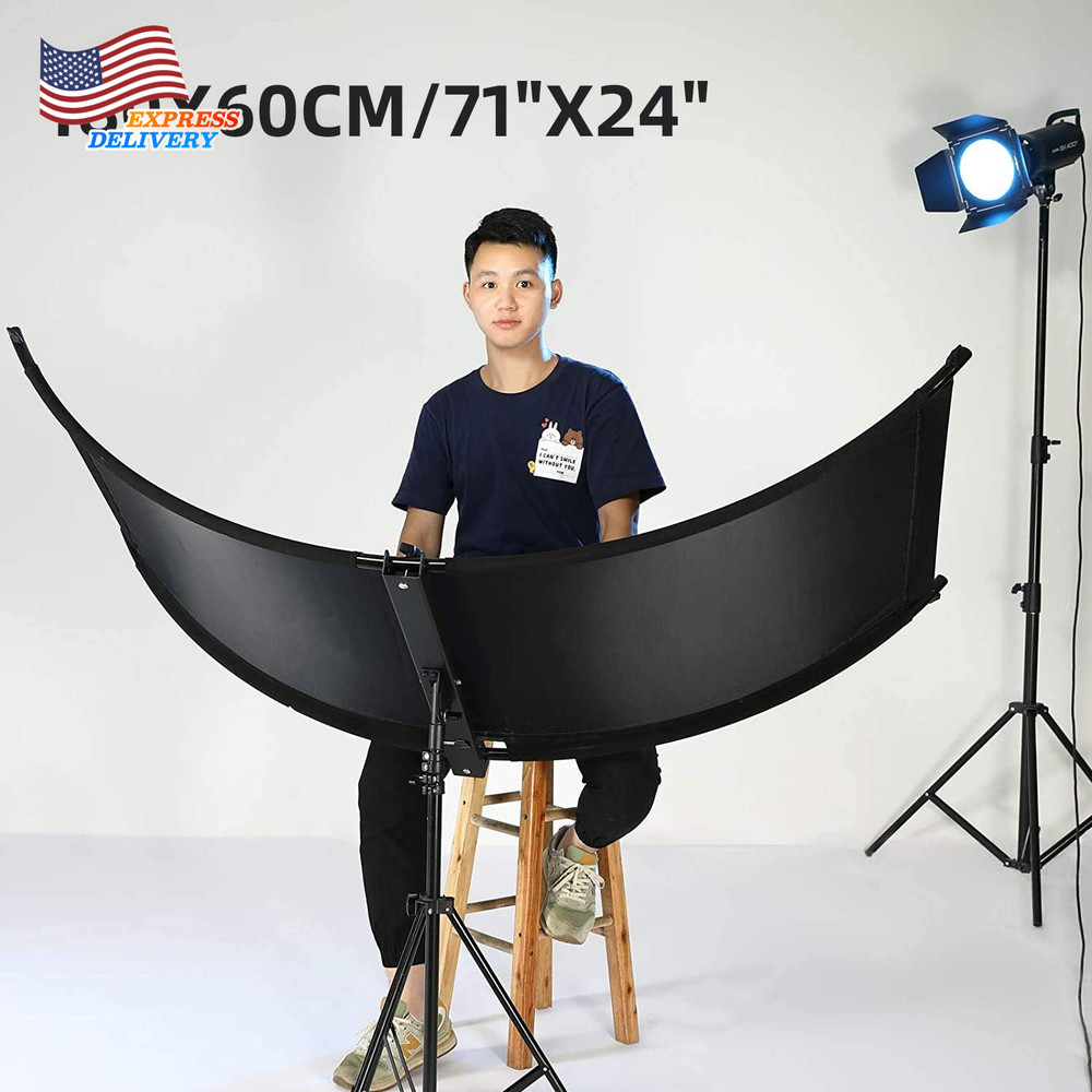Clamshell Light Reflector Diffuser 71"X24" Arclight Curved Lighting Reflector US
