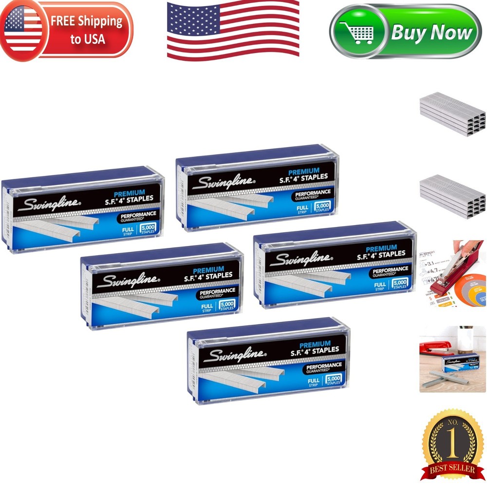 High-Performance 1/4" Chisel Point Staples - 25000 Count, 75% Fewer Failures
