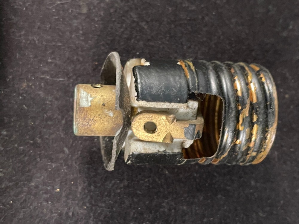 set of 5 antique adjustable medium base sockets