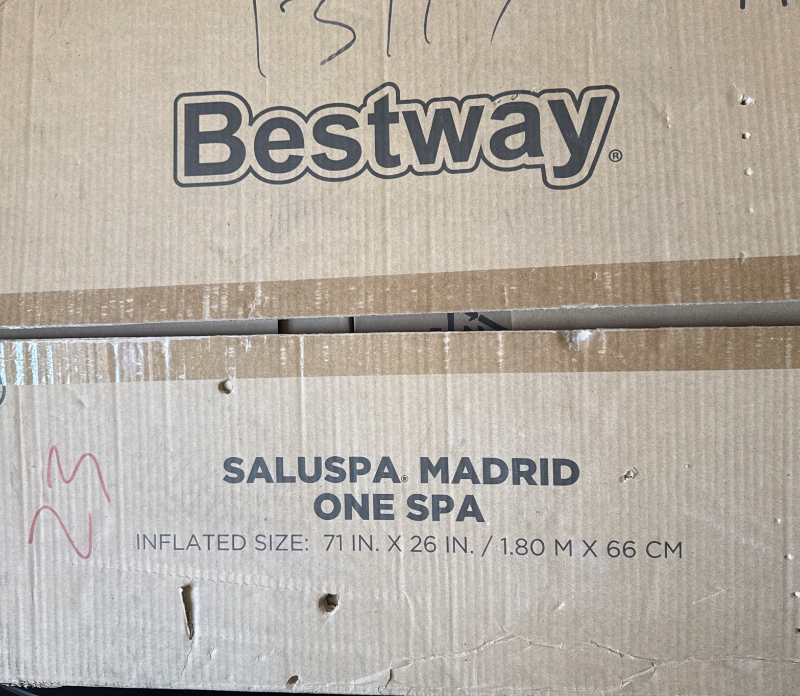 Bestway SaluSpa Madrid 177 Gal Inflatable Hot Tub | BRAND NEW |