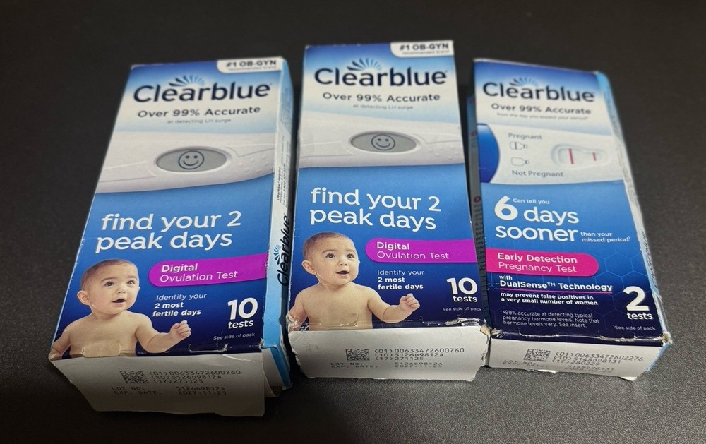 2 Clearblue Advanced Digital Ovulation Predictor Kit 10x2 & 1 Pregnancy Test 2