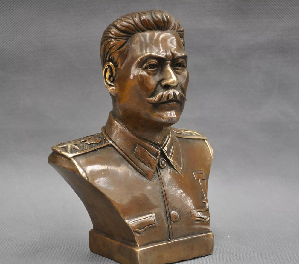 Russian Leader Joseph Stalin Bust Bronze Statue