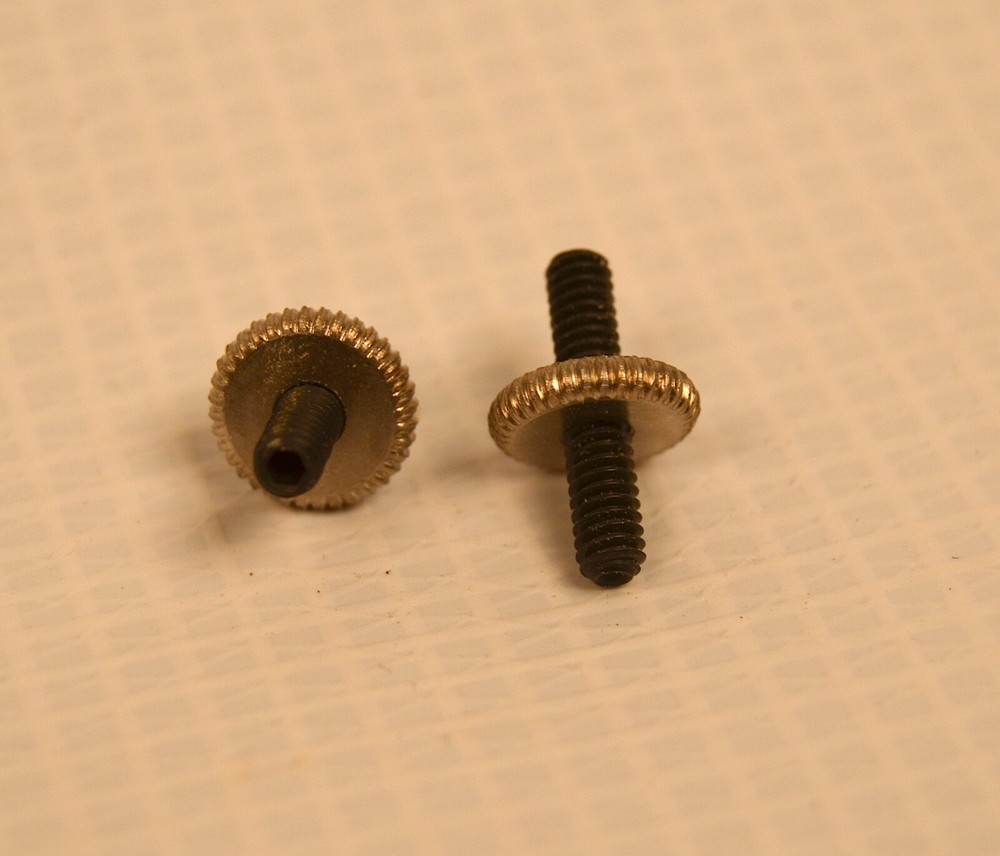 Mandolin Bridge Thumbwheels Loar Gibson Specifications 5-40 thread nickel plated