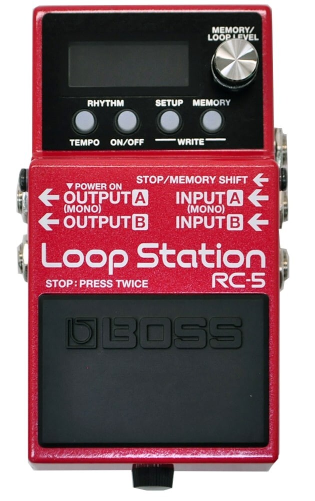Boss RC-5 Loop Station Guitar Effect Pedal Phrase Recorder Compact Red Black