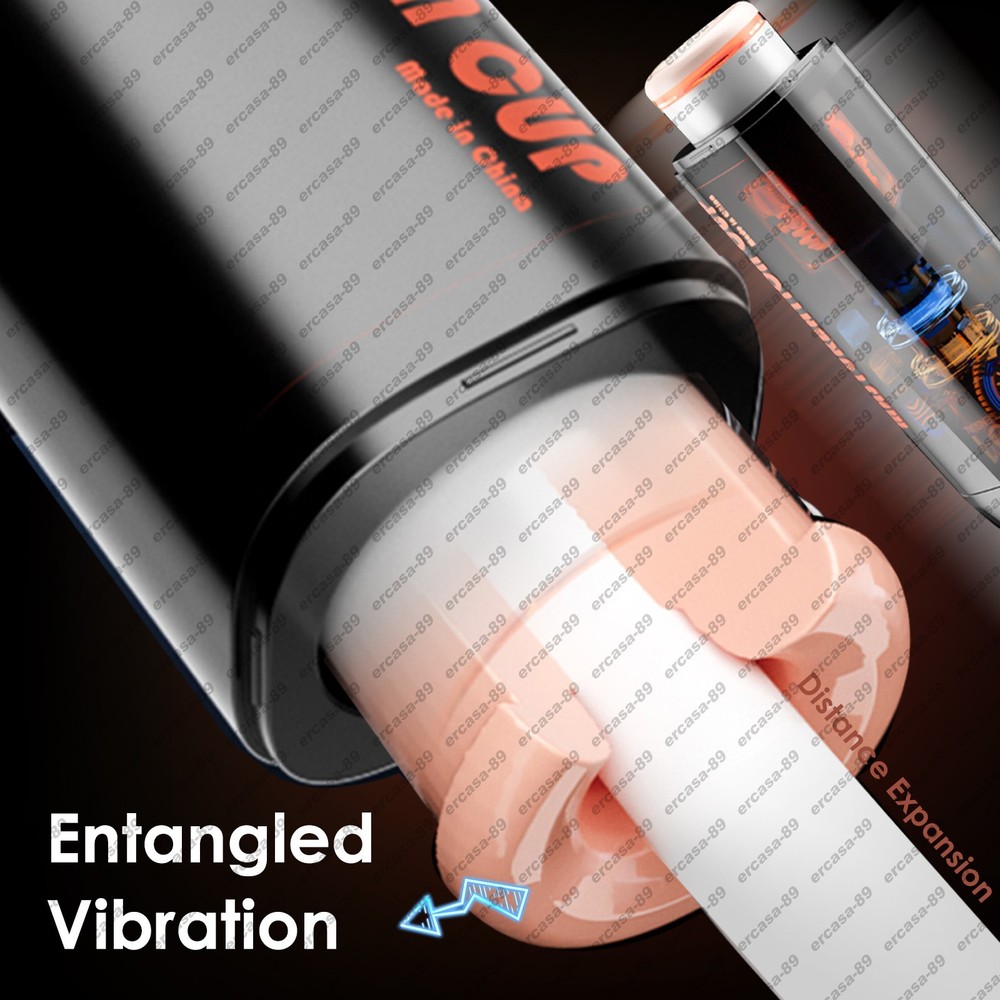 Male Masturbaters Automatic HandsFree Rotating Cup Thrusting Stroker Lubricants