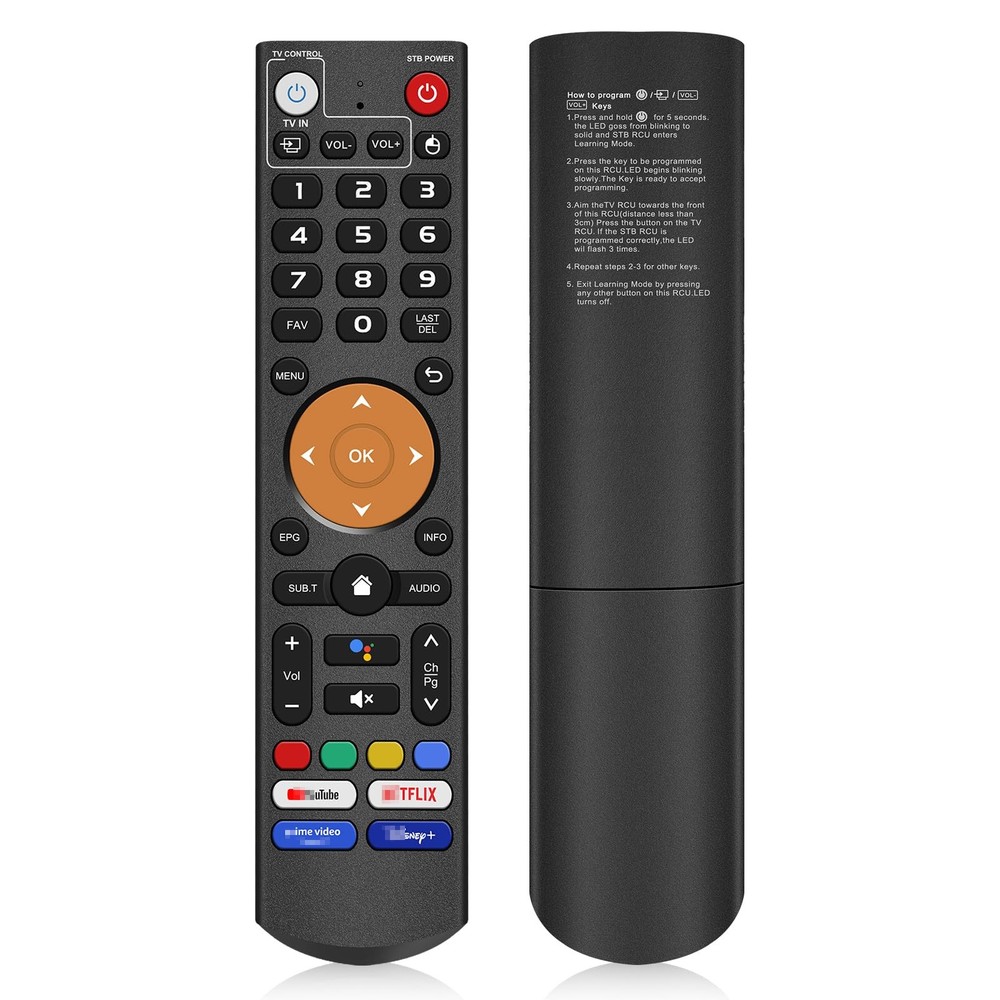 Replacement Learning Bluetooth Voice Remote Control fit for black metallic