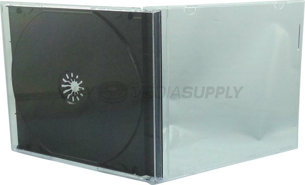 10.4mm Standard Black 1 Disc CD Jewel Case Lot