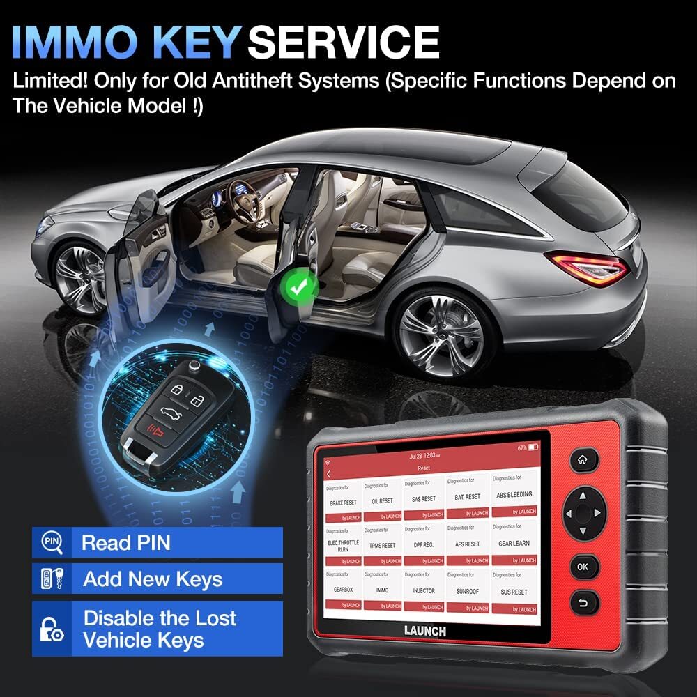 2024 LAUNCH CRP909E Pro Full System Diagnostic Tool OBD2 Scanner Key Coding TPMS