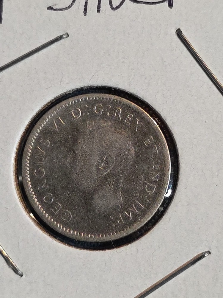 1944 Silver (.800) Canadian Dime 10C