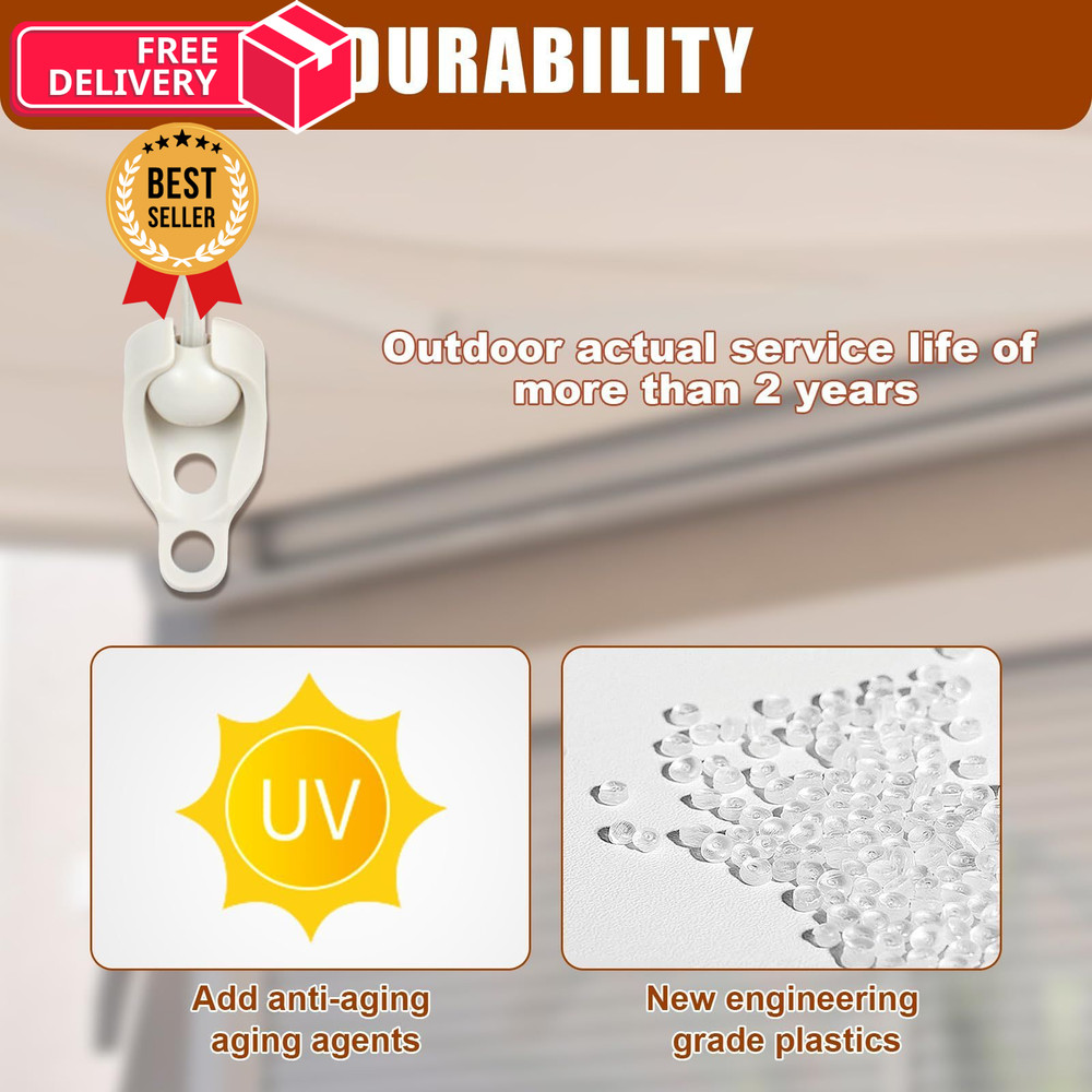 Seprochoo Coolaroo Replacement Part Roller Shade Hardware One Size, Sand